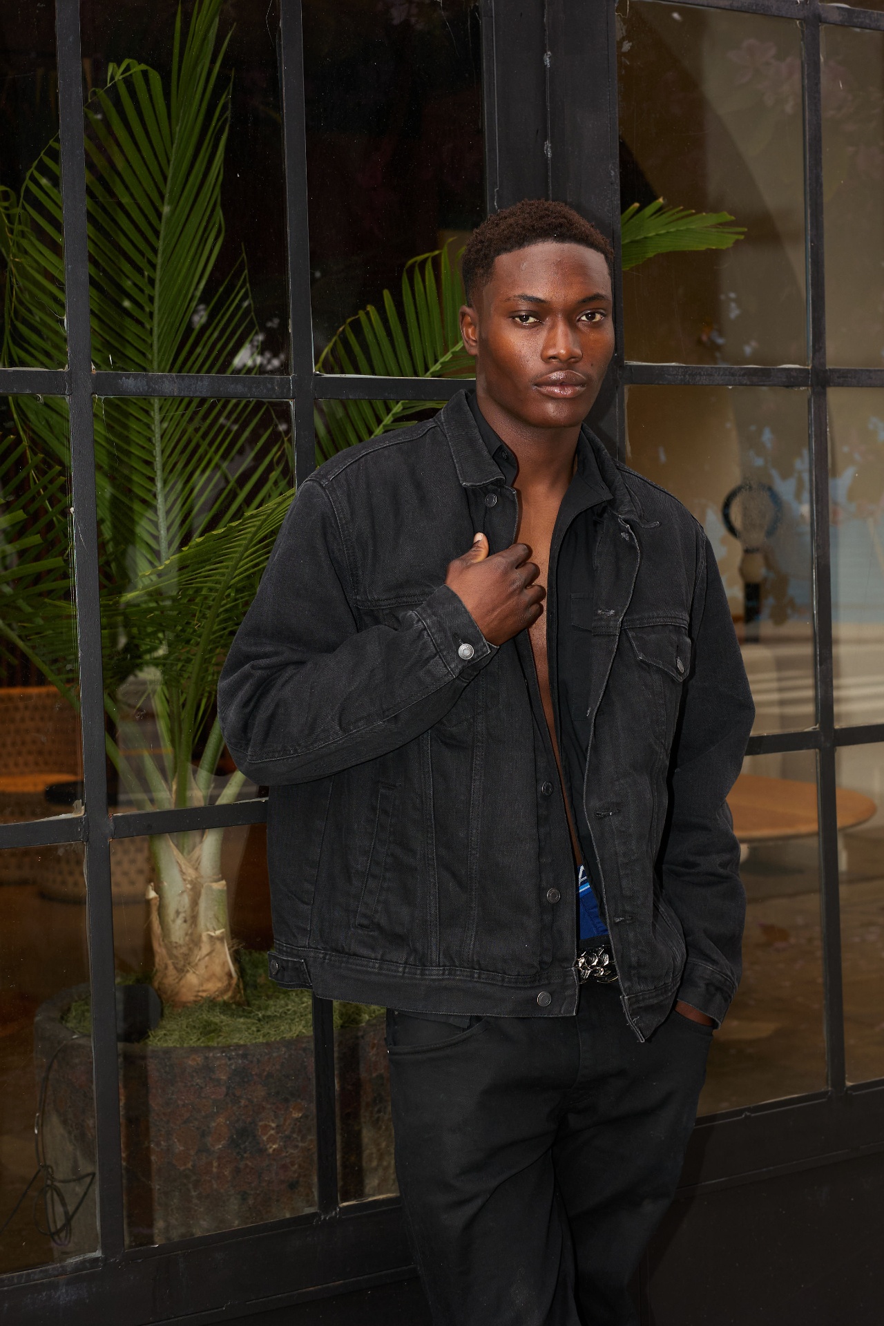 Menswear denim portrait